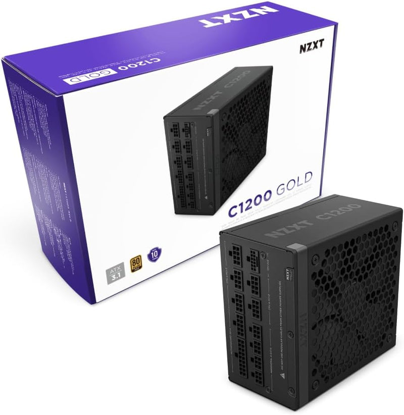 NZXT 1200W C1200 Gold ATX3.1 80Plus Gold Full Modular Power Supply (PA-2G2BB-UK)