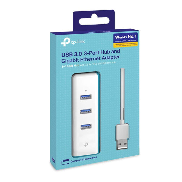 TP-Link UE330 USB 3.0 2-In-1 3 Ports Hub & Gigabit Ethernet Adapter