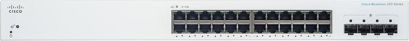 Cisco Business CBS220 24-Port Gigabit Managed Switch + 4-Port Gigabit SFP Uplink (CBS220-24T-4G-UK/NE-2224T4G)