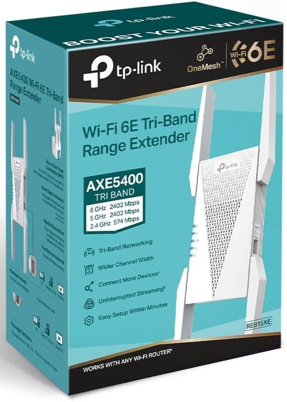 TP-Link AXE5400 Mesh Wi-Fi 6E Extender RE815XE