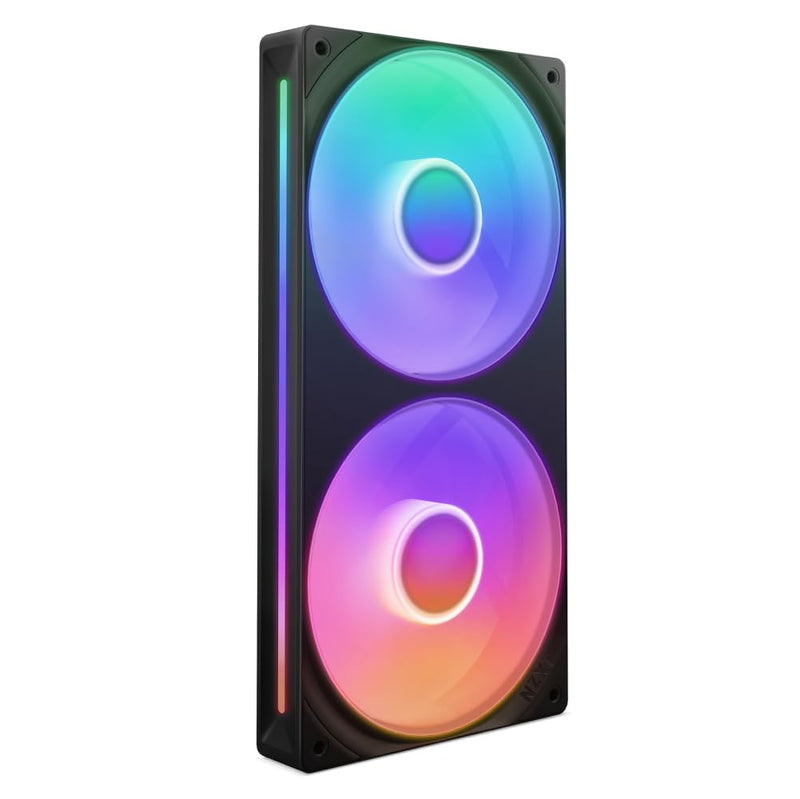 NZXT F240 RGB Core 2x120mm Single-Frame Case Fan BLACK 黑色 RF-U24HF-B1