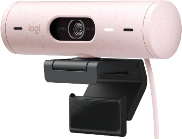 Logitech Brio 500 Full HD 1080p 網路攝影機 - Rose Pink 玫瑰粉色 960-001433 原裝行貨