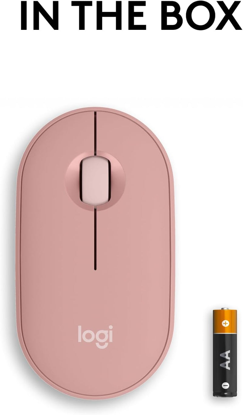 Logitech Pebble Mouse 2 M350s Slim Bluetooth Wireless Mouse 纖薄靜音無線藍牙滑鼠 - Rose Pink 玫瑰粉色 910-006987 原裝行貨