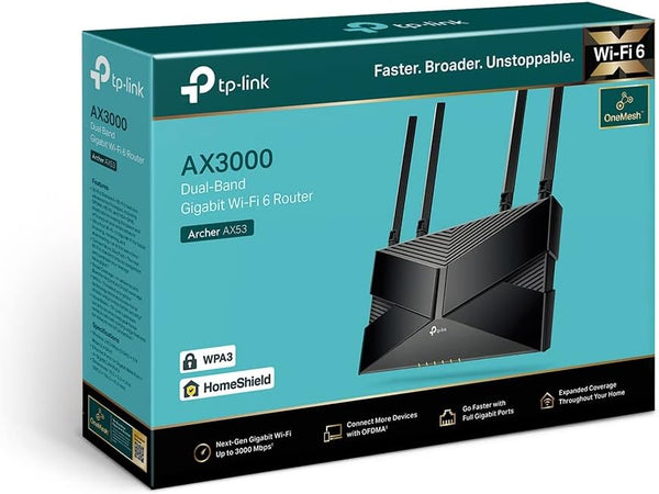 【TP-Link秋季狂賞你🎁即刻睇吓有咩啱你】TP-Link Archer AX53 AX3000 Dual-Band Gigabit Wi-Fi 6 Router