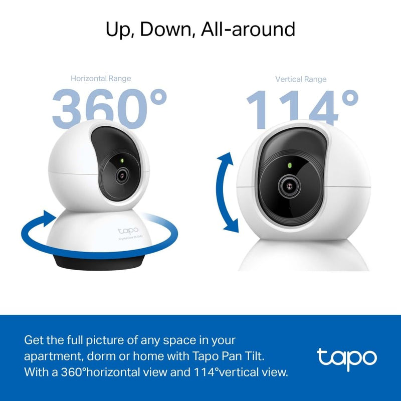 TP-Link Tapo C222 4MP 2K Pan/Tilt AI Home Security Wi-Fi Indoor Camera