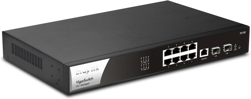 DrayTek Vigor-P2100 10-Port PoE L2+ Managed Gigabit Switch 