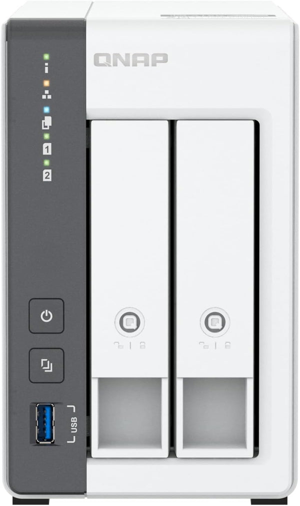 QNAP TS-216G 2.5GbE Lan 2-Bay NAS (Cortex-A55 2.0 GHz Quad Core CPU, 4GB Ram)