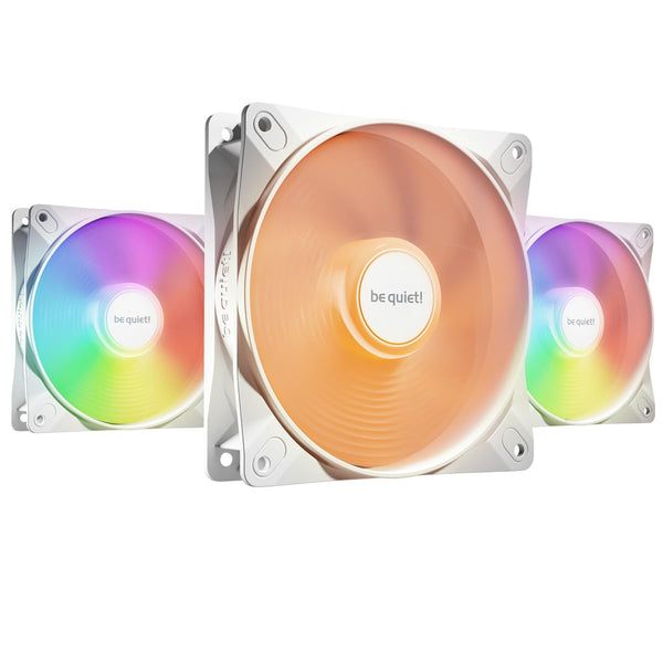 BE QUIET! BL125 LIGHT WINGS LX PWM High-Speed ​​(Triple-Pack) 12cm Case Fan - WHITE (TH-BLWHS3W)