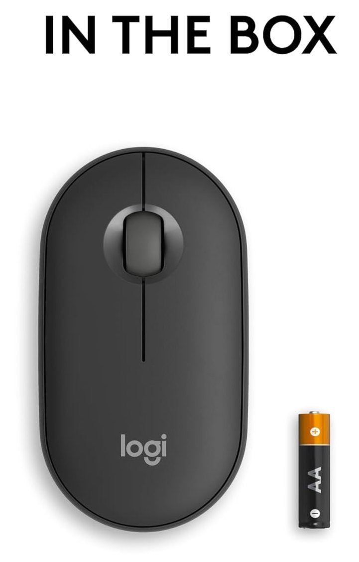 Logitech Pebble Mouse 2 M350s Slim Bluetooth Wireless Mouse 纖薄靜音無線藍牙滑鼠 - Graphite 石墨灰色 910-006988 原裝行貨