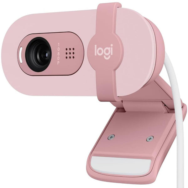 Logitech Brio 100 Webcam - Rose Pink 玫瑰粉色 960-001624 原裝行貨