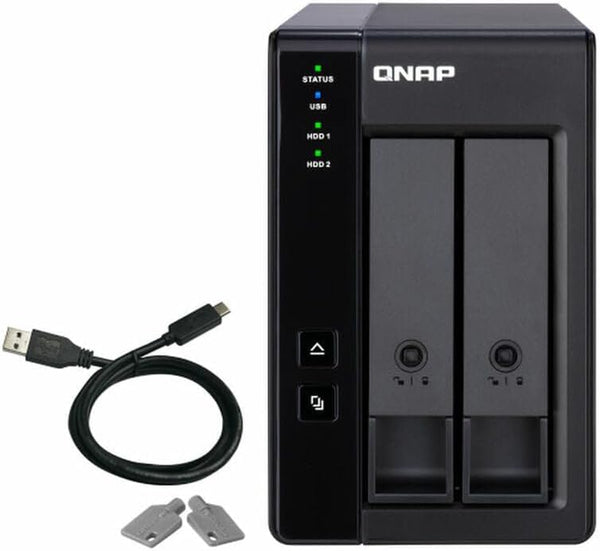 QNAP TR-002 2 Bay USB Type-C Direct Attached Storage (DAS) with Hardware RAID