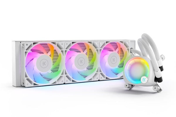 EKWB EK-Nucleus AIO CR360 Lux D-RGB WHITE White 360mm Liquid CPU Cooler 3831109897850