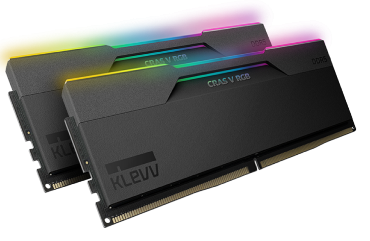 KLEVV CRAS V RGB DDR5 48GB (2x24GB) 7200MHz CL34 1.4V Gaming Desktop Memory SK Hynix Chip XMP 3.0 / AMD Expo Ready - Black 黑色 KD5KGUD80-72B340G