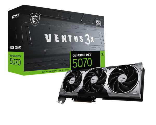 MSI GeForce RTX 5070 VENTUS 3X OC 12GB GDDR7 (DI-N5070Y1)