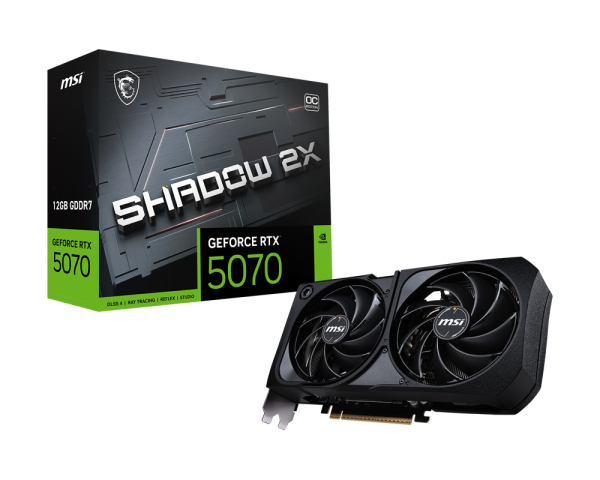 MSI GeForce RTX 5070 SHADOW 2X OC 12GB GDDR7 (DI-N5070D1)