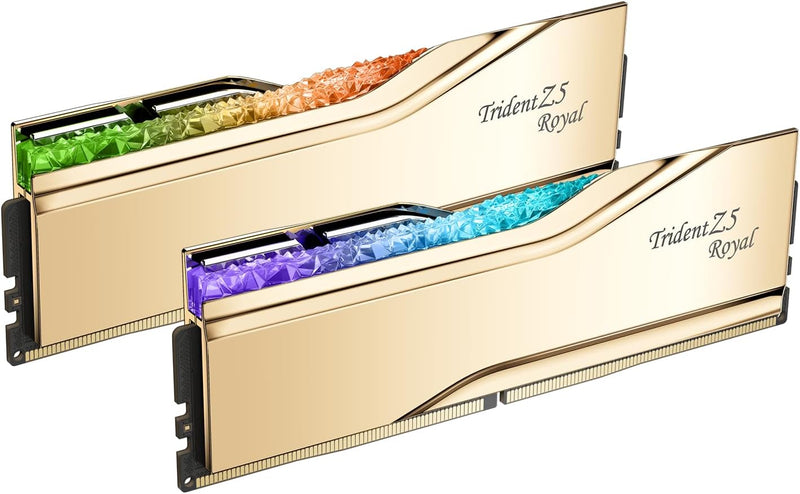 G.SKILL 32GB Kit (2x16GB) Trident Z5 ROYAL RGB Gold F5-6400J3039G16GX2-TR5G DDR5 6400MHz Memory