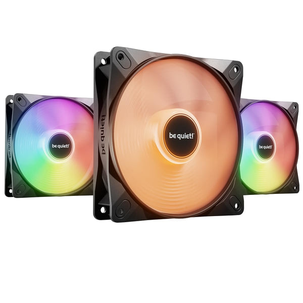 BE QUIET! BL124 LIGHT WINGS LX PWM High-Speed ​​(Triple-Pack) 12cm Case Fan - BLACK (TH-BLWHS3)