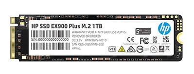 HP 1TB EX900 Plus NVMe M.2 PCIe 3x4 SSD (HD-HEX901T)