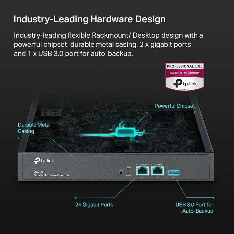 TP-Link OC300 Omada Hardware Controller With Centralized Management For Up To 500 Omada Access Points 硬體控制器