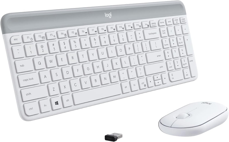 Logitech MK470 Slim Wireless Combo (English Version) - White 白色 920-009183 原裝行貨