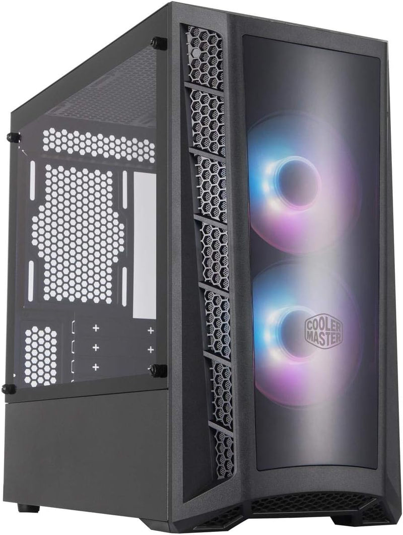 Cooler Master MasterBox MB320L Black Black ARGB Tempered Glass Micro-ATX Case MCB-B320L-KGNN 