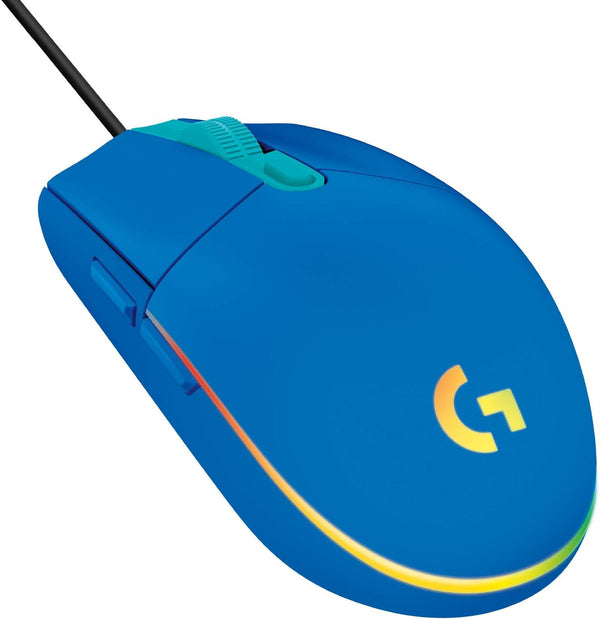 Logitech G203 Lightsync Gaming Mouse 6 鍵遊戲滑鼠 - Blue 藍色 910-005792 原裝行貨