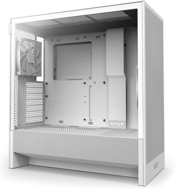 NZXT H5 FLOW 2024 Compact White 白色 Tempered Glass ATX Airflow Case CC-H52FW-01