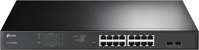 TP-Link TL-SG1218MPE JetStream 18 Port Gigabit Easy Smart Switch with 16 Port PoE+ (250W)