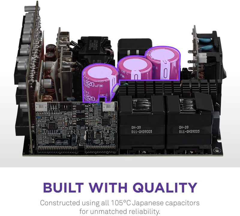 NZXT 1500W C1500 Platinum 80Plus Platinum ATX3.1 Full Modular Power Supply (PA-5P1BB-UK) 