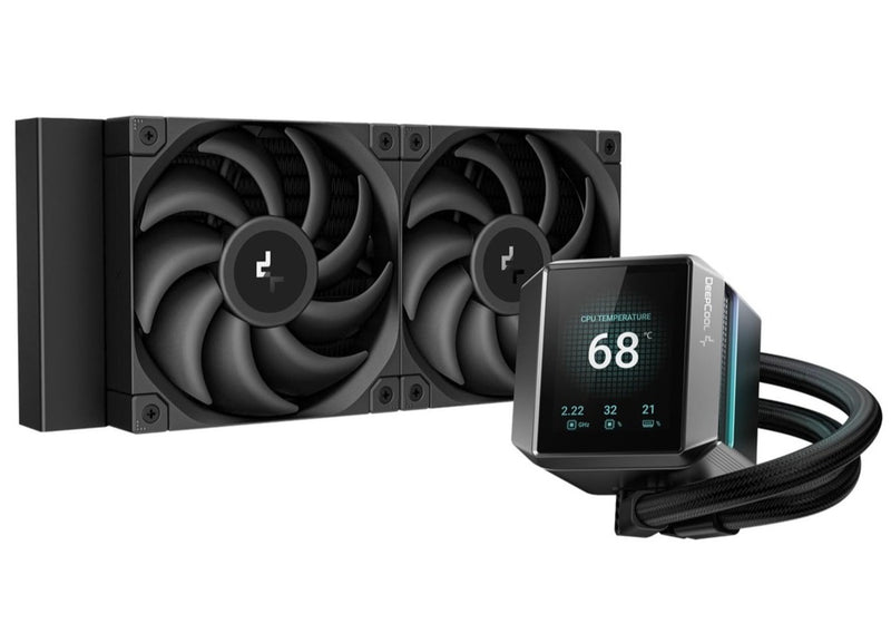 DeepCool Mystique 240 240mm 2.8" TFT LCD Display Screen Liquid CPU Cooler