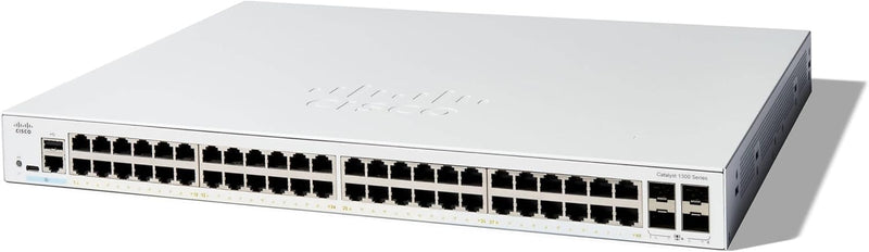 [最新產品] Cisco Catalyst 1300 48-Port Gigabit Ethernet + 4x10Gb SFP+ Advanced Security Managed Switch (C1300-48T-4X-UK/NE-1348T4X)