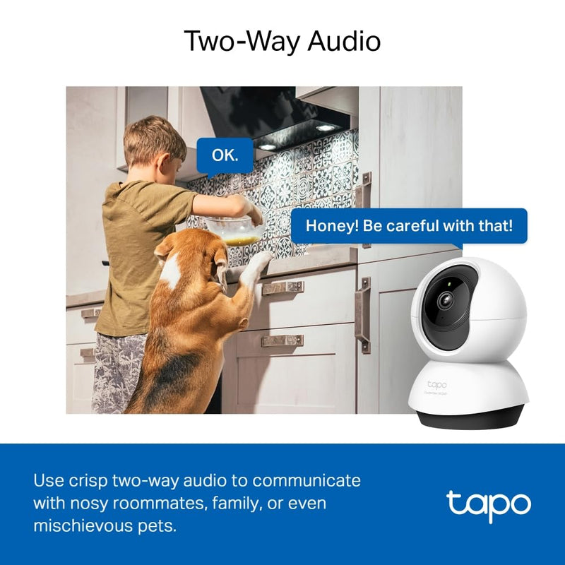 TP-Link Tapo C222 4MP 2K Pan/Tilt AI Home Security Wi-Fi Indoor Camera