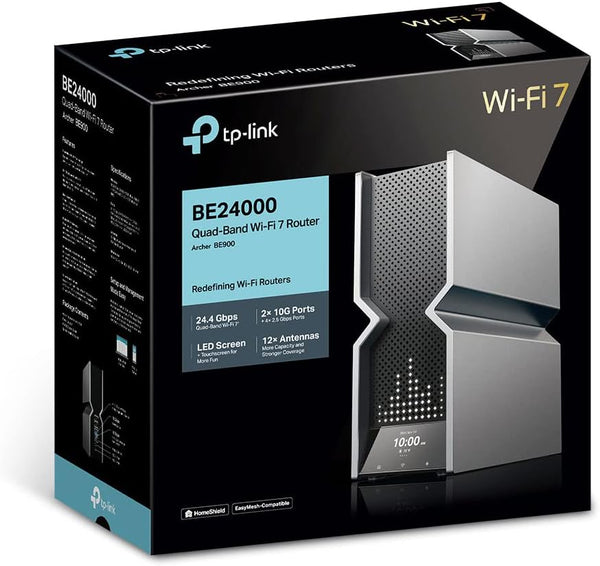 TP-Link Archer BE900 BE24000 Quad-Band Wi-Fi 7 Router