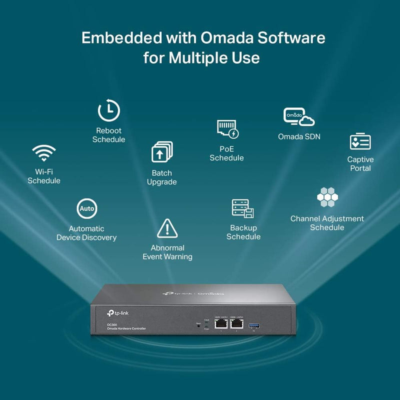 TP-Link OC300 Omada Hardware Controller With Centralized Management For Up To 500 Omada Access Points 硬體控制器