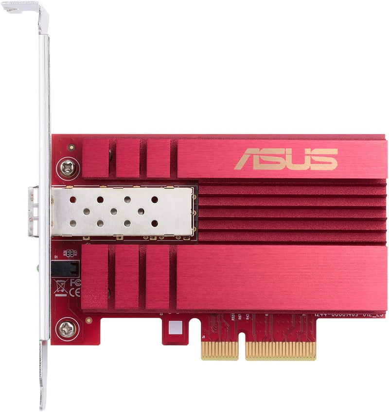 ASUS 10Gbps Gigabit Ethernet PCI Express Network Adapter PCIe 2.0/3.0 X4 SFP+ Network Card Supports Fiber Optic XG-C100F