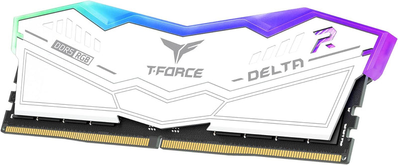 TEAMGROUP 32GB Kit (2x16GB) T-Force Delta RGB D5 White 白色 DDR5 5600MHz Memory FF4D532G5600HC36BDC01 (RM-DR5A32W)