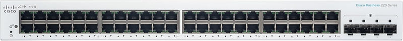 Cisco Business CBS220 48-Port Gigabit + 4-Port Gigabit SFP Uplink 智能交換機 (CBS220-48T-4G-UK / NE-2248T4G) 3年保用