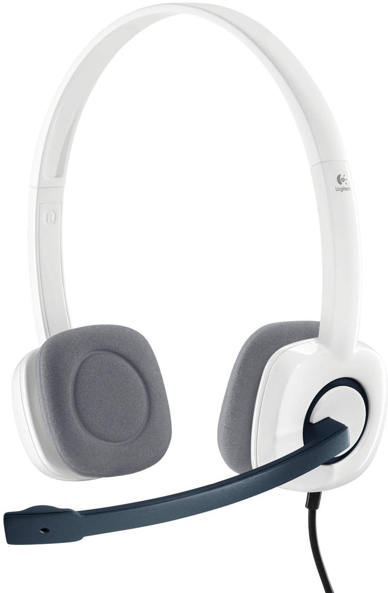 Logitech H150 Wired Headset 立體聲耳機麥克風 -White 白色 981-000351 原裝行貨