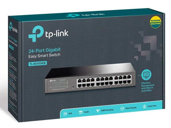 TP-Link TL-SG1024DE 24 Ports Gigabit Ethernet Easy Smart Rackmount Switch