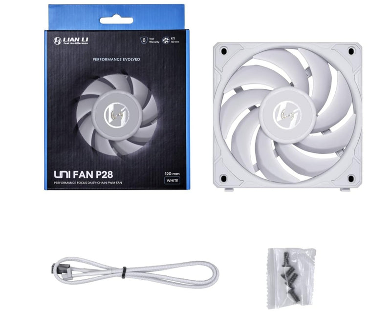 LIAN LI UNI FAN P28 WHITE 白色 12cm Case Fan (UF-P28120-1W)