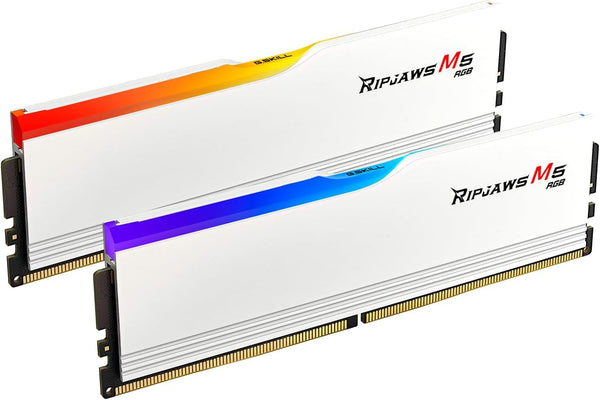 [最新產品] G.SKILL 32GB Kit (2x16GB) Ripjaws M5 RGB White F5-6400J3648F16GX2-RM5RW DDR5 6400MHz Memory