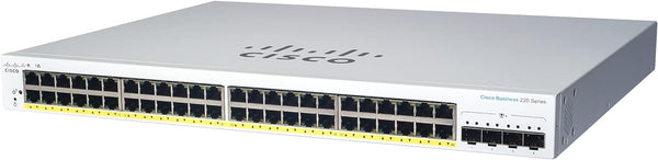 Cisco Business CBS220 48-Port Gigabit (382W PoE+) + 4-Port Gigabit SFP Uplink 智能交換機 (CBS220-48P-4G-UK / NE-2248P4G) 3年保用