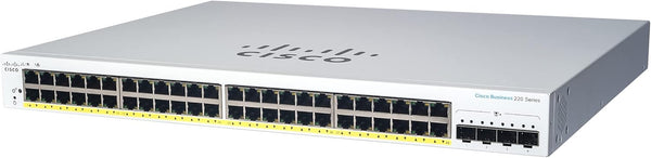 Cisco Business CBS220 48-Port Gigabit + 4-Port 10G SFP+ Uplink 智能交換機 (CBS220-48T-4X-UK / NE-2248T4X) 3年保用