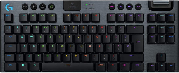 Logitech G915 X Lightspeed TKL 無線 RGB 機械電競鍵盤 - Charming Black 黑色 英文 敲擊感軸 920-012738 原裝行貨