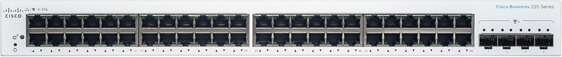 Cisco Business CBS220 48-Port Gigabit + 4-Port 10G SFP+ Uplink 智能交換機 (CBS220-48T-4X-UK / NE-2248T4X) 3年保用