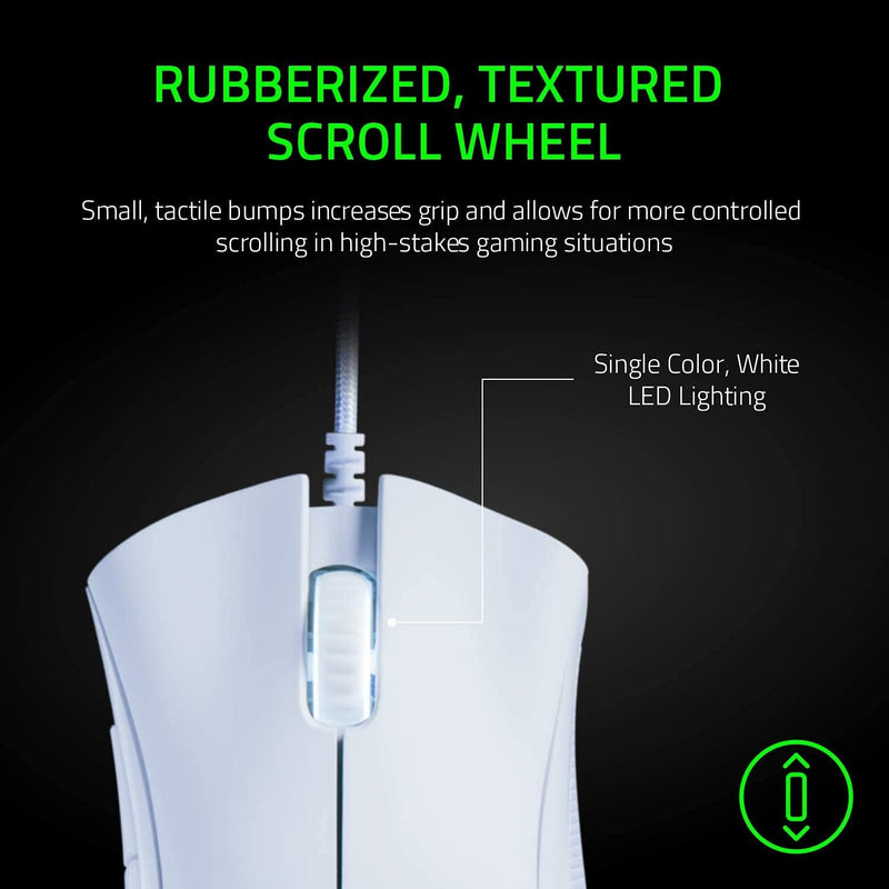 Razer DeathAdder Essential Mouse 電競遊戲滑鼠 - White 白色 RZ01-03850200-R3M1