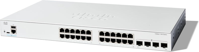 [最新產品] Cisco Catalyst 1300 24-Port Gigabit Ethernet + 4xSFP Advanced Security Managed Switch (C1300-24T-4G-UK/NE-1324T4G)