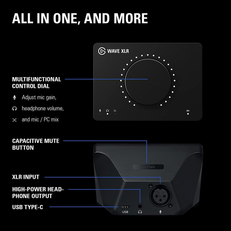 【12月 Elgato 聖誕節優惠】Elgato Wave XLR 麥克風調音器 (CO-EL-WAVE XLR)