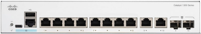 [最新產品] Cisco Catalyst 1300 8-Port Gigabit Ethernet + 2-Port Combo Advanced Security Managed Switch (C1300-8T-E-2G-UK/NE-138TE2G)