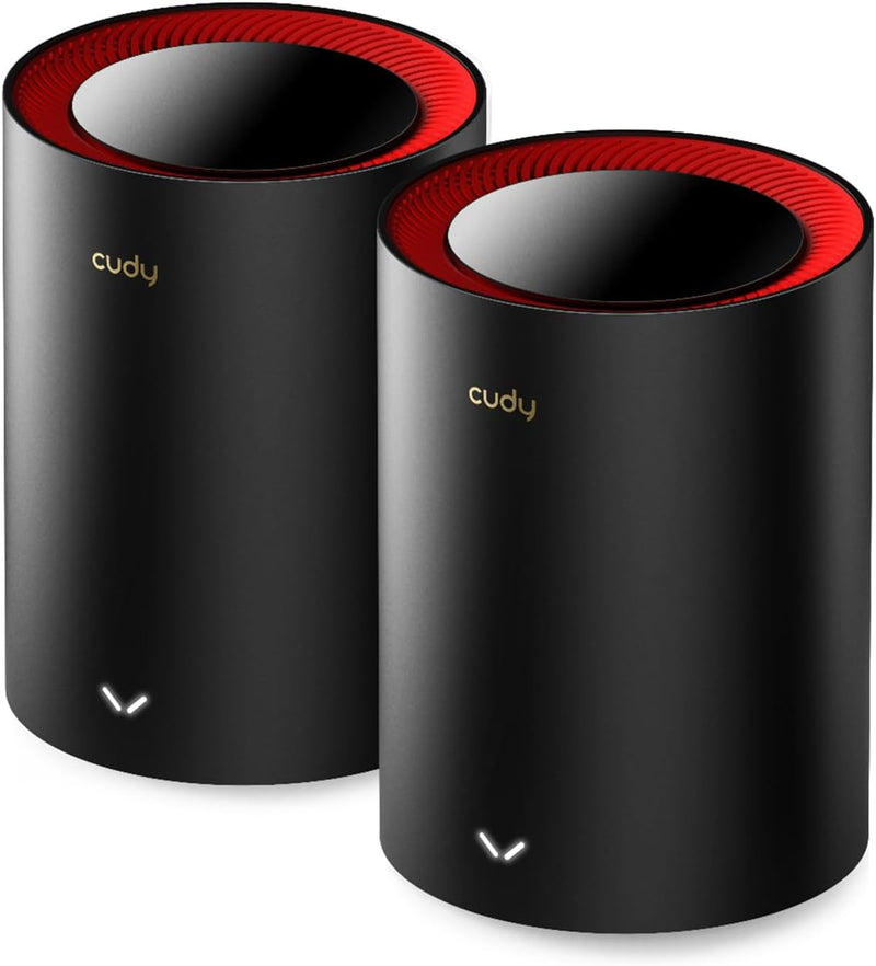 Cudy M3000-2P AX3000 2.5G Dual Band Wi-Fi 6 Mesh System - Black 黑色 (2件裝)